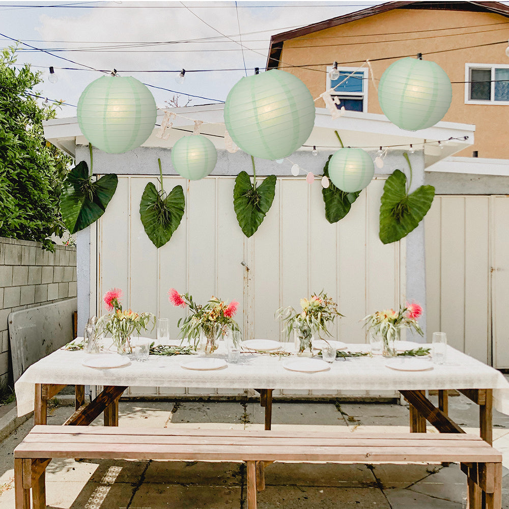 Ultimate 20pc Cool Mint Paper Lantern Party Pack - Assorted Sizes of 6, 8, 10, 12 for Weddings, Birthday, Events and Decor - PaperLanternStore.com - Paper Lanterns, Decor, Party Lights & More