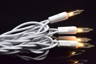 10 Indoor Incandescent Mini String Lights, 8.35 FT White Cord - AsianImportStore.com - B2B Wholesale Lighting & Decor since 2002