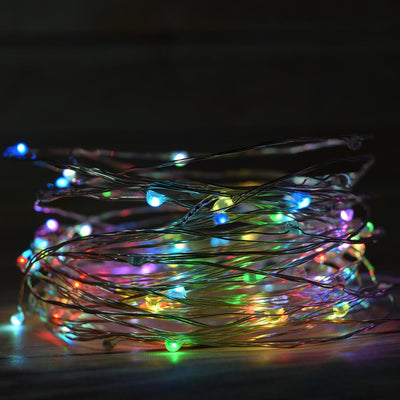 33 FT | 100 RGB Multi-Color Flashing LED Waterproof Micro Fairy String Lights with AC Plug-In Power - AsianImportStore.com - B2B Wholesale Lighting and Decor