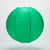 12" Arcadia Teal Green Round Paper Lantern, Even Ribbing, Hanging Decoration - AsianImportStore.com - B2B Wholesale Lighting and Decor