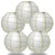 5 PACK | 12"  Ivory Crisscross Ribbing, Hanging Paper Lanterns - AsianImportStore.com - B2B Wholesale Lighting and Decor