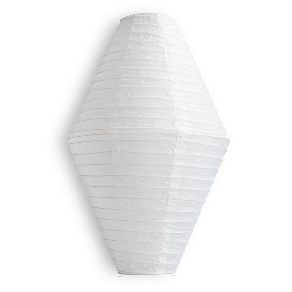 White Diamond Paper Lantern, 12-inch x 19-inch