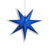 29" Dark Blue 7-Point Weatherproof Star Lantern Lamp, Hanging Decoration (Shade Only)