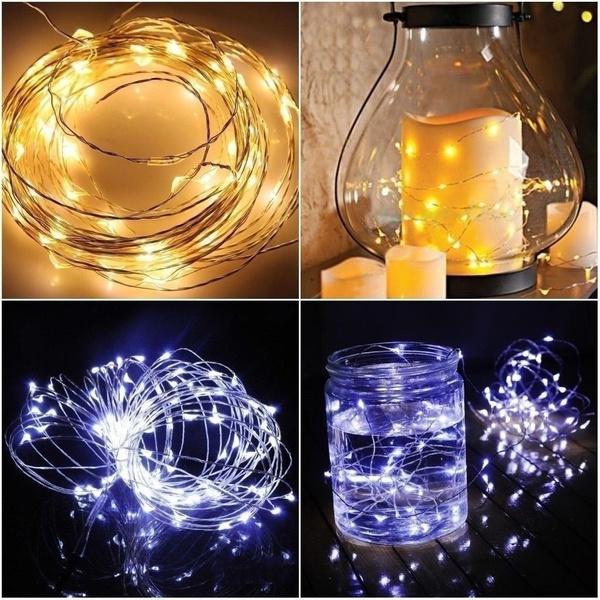 7 FT | 20 LED Weatherproof Battery Operated Cool White Copper Wire Fairy String Lights With Timer - AsianImportStore.com - B2B Wholesale Lighting and Decor