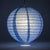 8" Serenity Blue Round Paper Lantern, Even Ribbing, Chinese Hanging Decoration for Weddings and Parties - AsianImportStore.com - B2B Wholesale Lighting and Decor