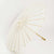 38" Beige / Ivory Nylon Parasol Umbrella with Elegant Handle