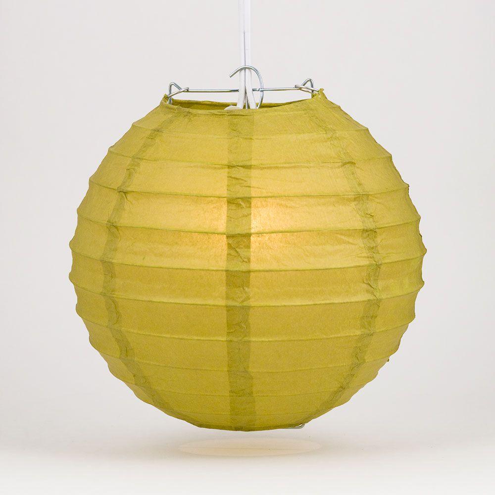 4" Pear Round Paper Lantern, Even Ribbing, Hanging Decoration (10-Pack) - AsianImportStore.com - B2B Wholesale Lighting and Decor
