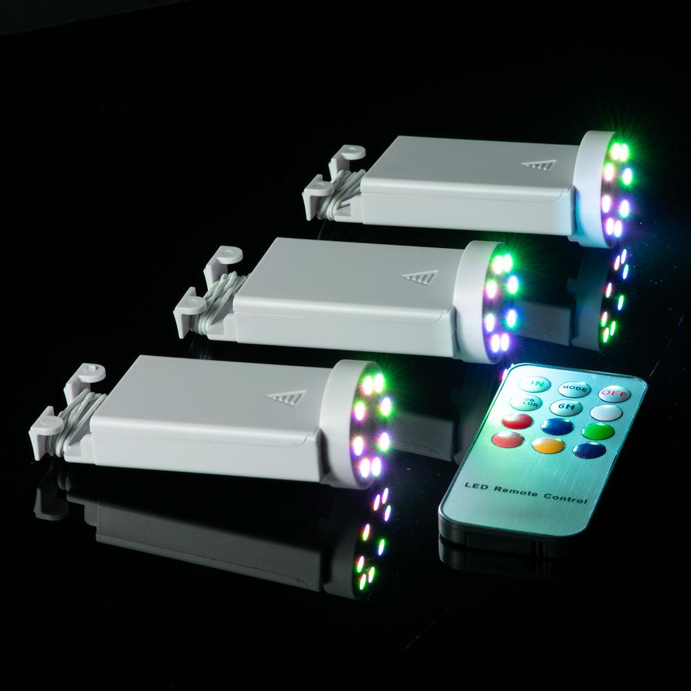 Fantado MoonBright&#8482; BULK COMBO 8 LED Color Changing Battery Powered Lights for Lanterns (10 PACK + 2 Remote Controls) - AsianImportStore.com - B2B Wholesale Lighting and Decor