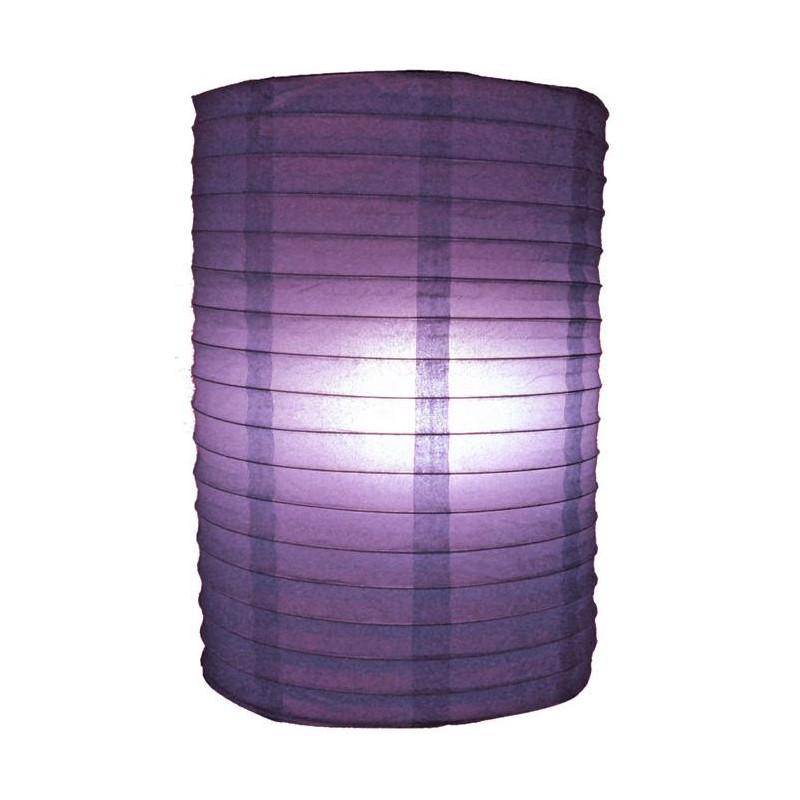 8" Dark Purple Cylinder Paper Lantern - AsianImportStore.com - B2B Wholesale Lighting and Decor