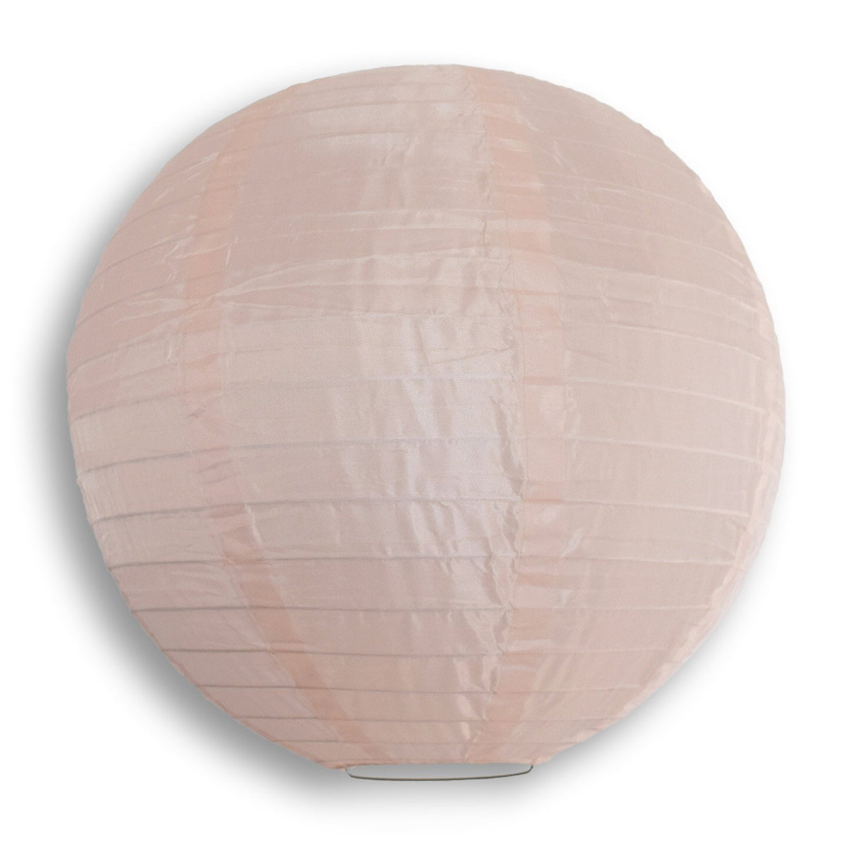 18" Rose Quartz Pink Shimmering Nylon Lantern, Even Ribbing, Durable, Hanging
