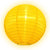 8" Yellow Shimmering Nylon Lantern, Even Ribbing, Durable, Hanging - AsianImportStore.com - B2B Wholesale Lighting & Décor since 2002.