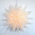 17" White Sleet Snowflake Star Lantern Pizzelle Design