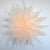 24" White Icicle Snowflake Star Lantern Pizzelle Design