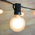 25 Socket Outdoor Patio String Light Set, G40 Frosted Globe Bulbs, 28 FT Black Cord w/ E12 C7 Base - AsianImportStore.com - B2B Wholesale Lighting and Decor