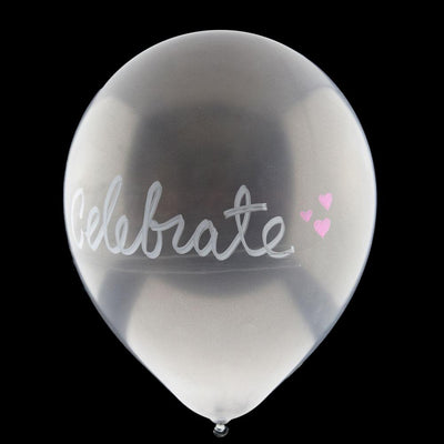 BLOWOUT (100 PACK) Pearl Silver Chalkboard Balloons for DIY Party Messages w/ Pen