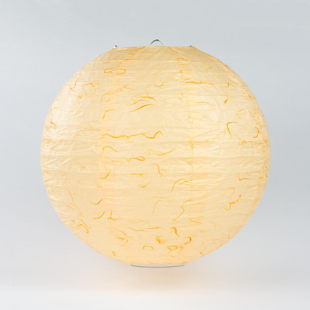 12" Ivory Dragon Cloud Beige Premium Texture Fibrous Paper Lantern - AsianImportStore.com - B2B Wholesale Lighting and Decor