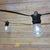 24 Socket Outdoor Commercial String Light Set, Shatterproof LED Light Bulbs Cool White, 54 FT Black Cord, Weatherproof - AsianImportStore.com - B2B Wholesale Lighting and Decor