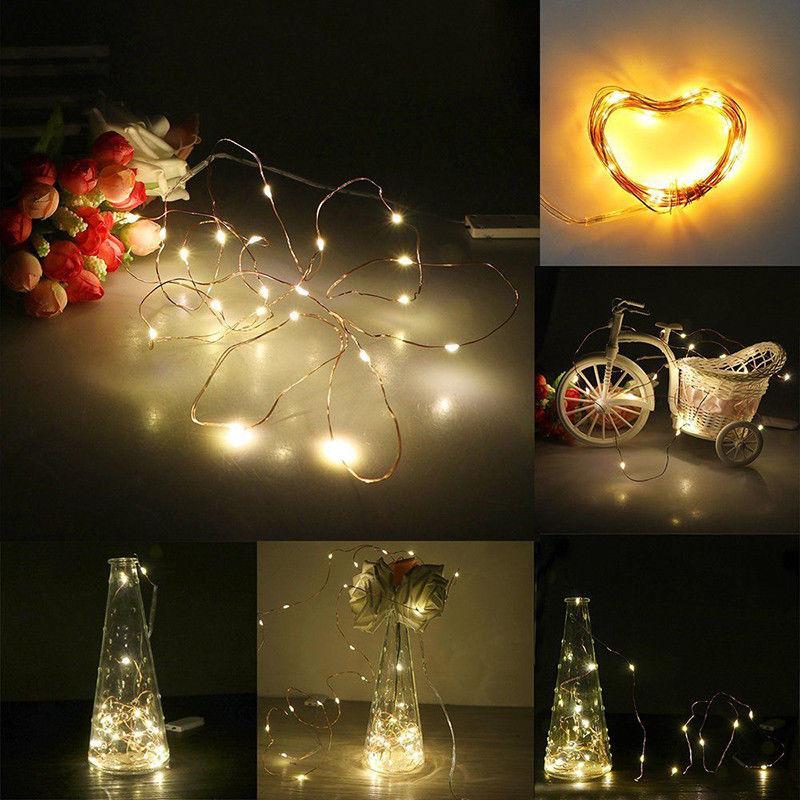 3 Ft 20 Super Bright Cool White LED Battery Operated Wine Bottle lights With Cork DIY Fairy String Light For Home Wedding Party Decoration - AsianImportStore.com - B2B Wholesale Lighting and Decor