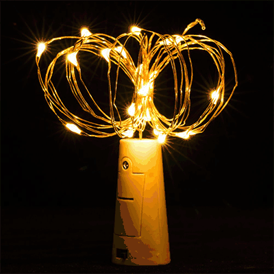 3 Ft 20 Super Bright Warm White LED Battery Operated Wine Bottle lights With Cork DIY Fairy String Light For Home Wedding Party Decoration - AsianImportStore.com - B2B Wholesale Lighting and Decor