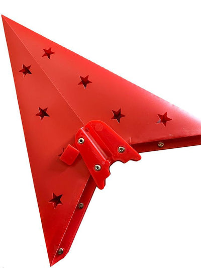 12" Red 7-Point Weatherproof Star Lantern Lamp, Hanging Decoration - Closed Star - AsianImportStore.com - B2B Wholesale Lighting & Décor since 2002.