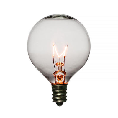 Clear 5-Watt Incandescent G40 Globe Light Bulbs, E12 Candelabra Base (14 PACK) - AsianImportStore.com - B2B Wholesale Lighting and Decor