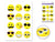 Happy Face Emoji 3D Stickers Icon Messenger DIY (12-PACK) - AsianImportStore.com - B2B Wholesale Lighting and Decor