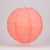 16" Roseate / Pink Coral Round Paper Lantern, Crisscross Ribbing, Chinese Hanging Wedding & Party Decoration - AsianImportStore.com - B2B Wholesale Lighting and Decor