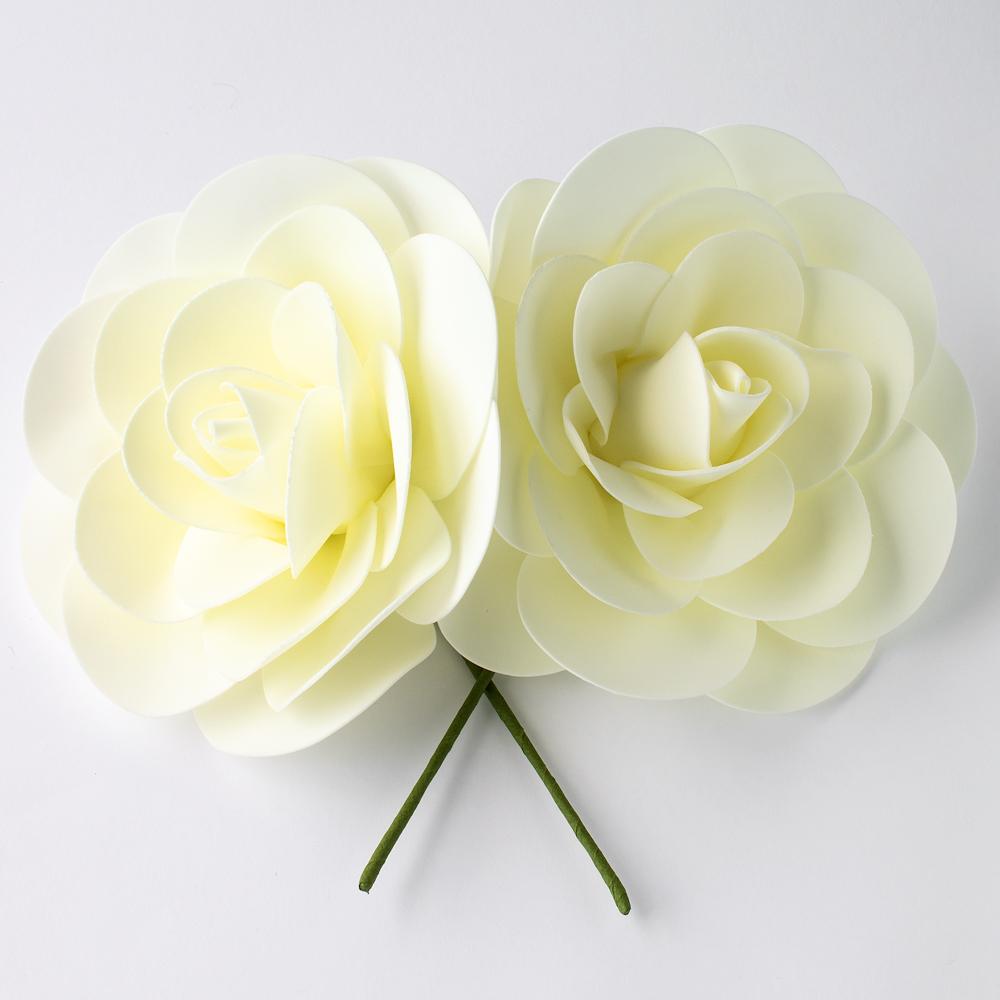Large 12" Ivory Ranunculus Foam Flower Backdrop Wall Decor, 3D Premade (2-PACK)  for Weddings, Photo Shoots, Birthday Parties and more - AsianImportStore.com - B2B Wholesale Lighting and Decor