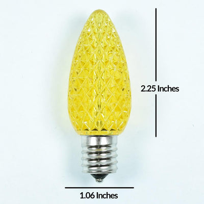 Replacement Multi-Color RGB 5 LED C9 Faceted Christmas Light Bulbs, E17 Base (25 PACK) - AsianImportStore.com - B2B Wholesale Lighting and Decor