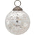 3-Inch Silver Lana Mercury Crackle Ball Glass Ornament Christmas Tree Decoration
