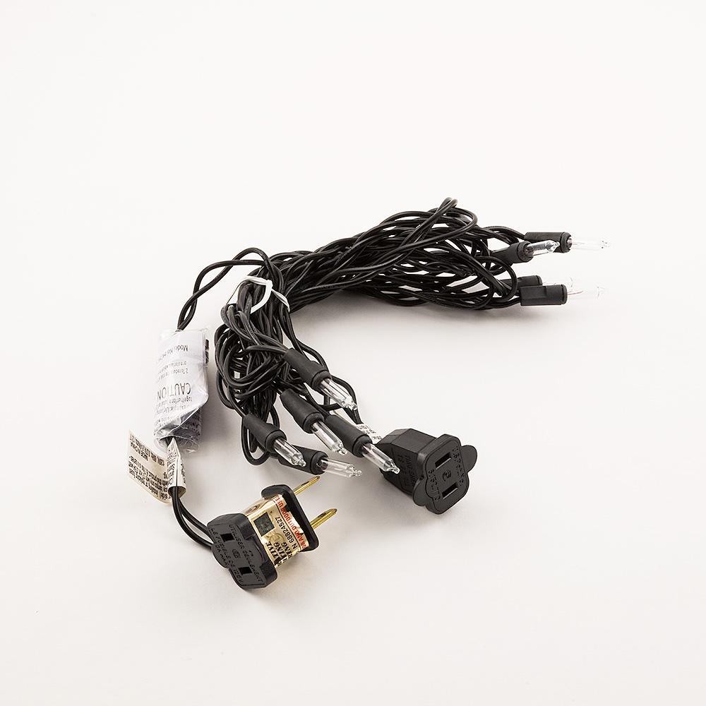 10 Indoor Incandescent Mini String Lights, 8.35 FT Black Cord - AsianImportStore.com - B2B Wholesale Lighting and Decor