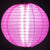 8" Hot Pink Shimmering Nylon Lantern, Even Ribbing, Durable, Hanging - AsianImportStore.com - B2B Wholesale Lighting & Décor since 2002.