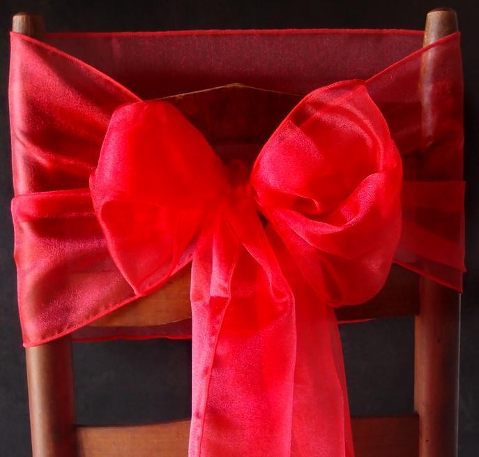 12"x 108" Red Organza Table Runner (20 PACK) - AsianImportStore.com - B2B Wholesale Lighting and Décor