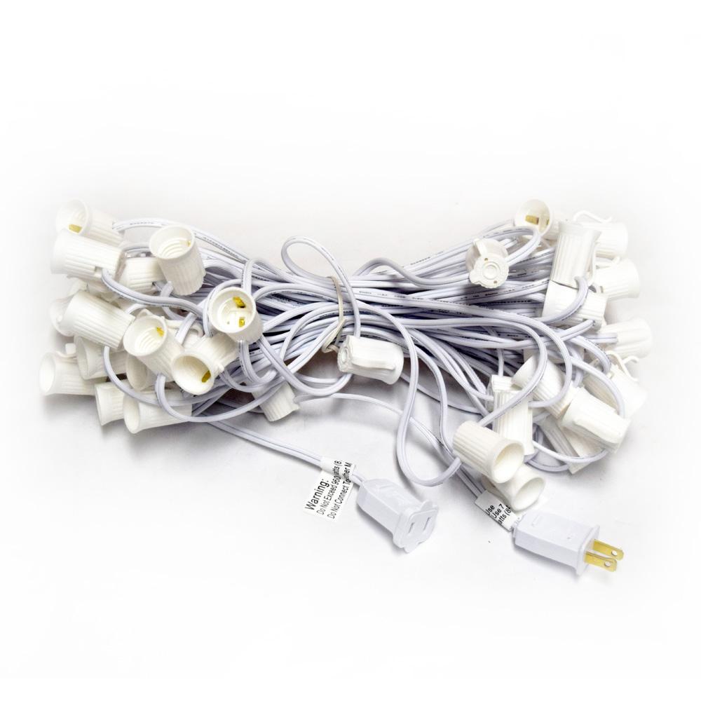 Patriotic 4th of July Outdoor Patio String Light, 25 Socket, C9 LED Bulbs, 28 FT White Cord - AsianImportStore.com - B2B Wholesale Lighting and Decor