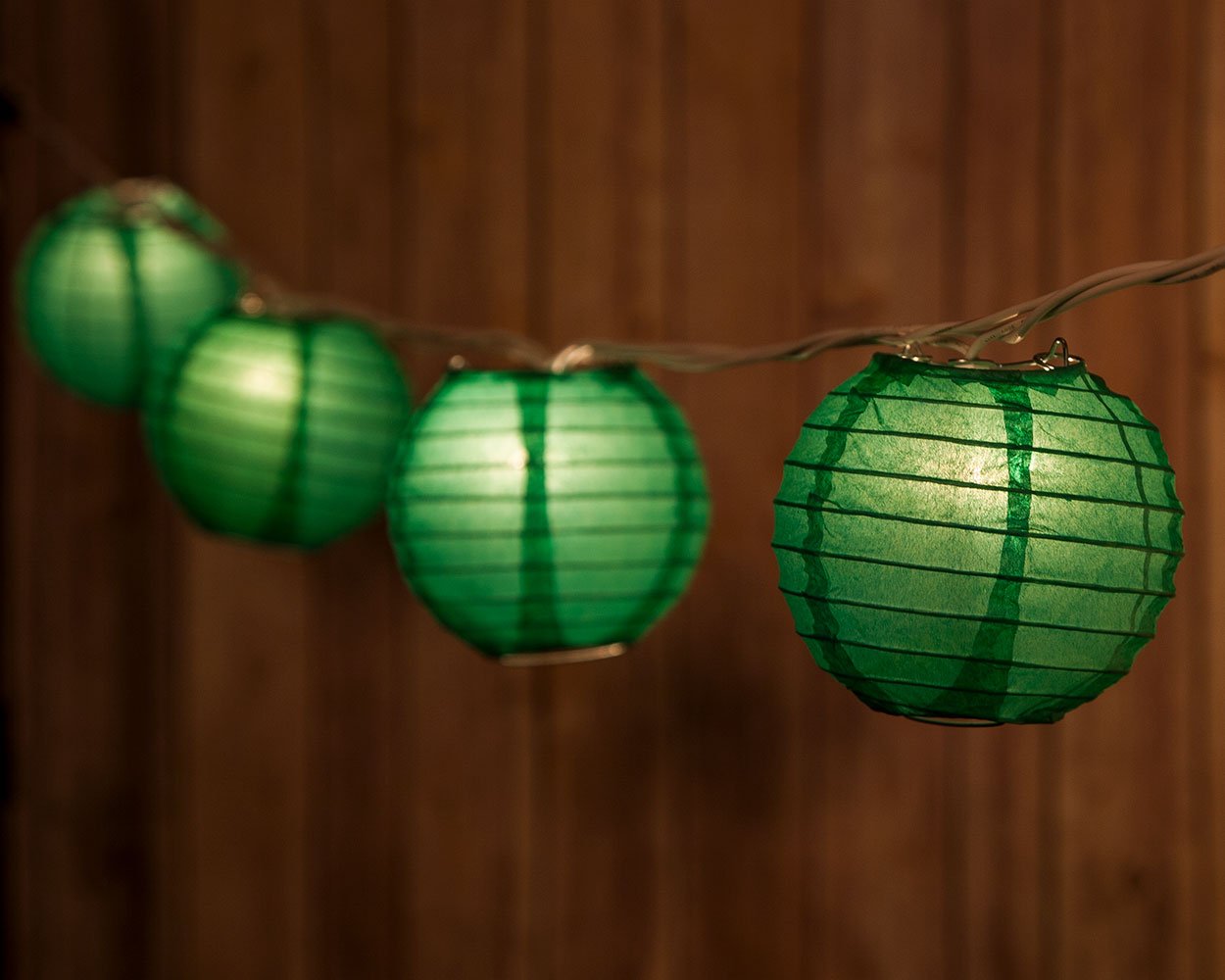  3.5" Forest Green Round Shaped Party String Lights - AsianImportStore.com - B2B Wholesale Lighting and Decor