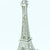 (Discontinued) (50 PACK) Paris Eiffel Tower 5" Name Card  / Photo Holder, Metal, Silver