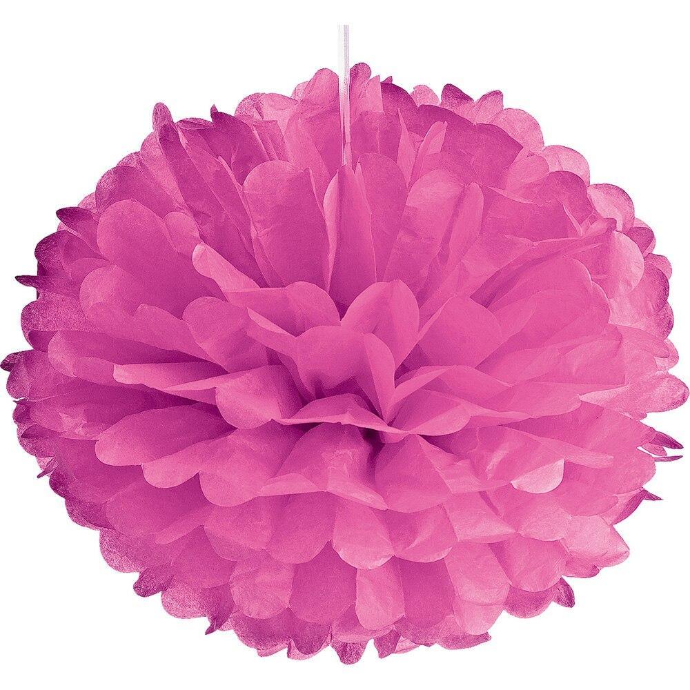 Tissue Paper Pom Pom (15-Inch, Bubblegum Pink, Single) - Hanging Paper Flower Ball Decor for Weddings, Bridal and Baby Showers, Nurseries, Parties (20 PACK) - AsianImportStore.com - B2B Wholesale Lighting and Décor
