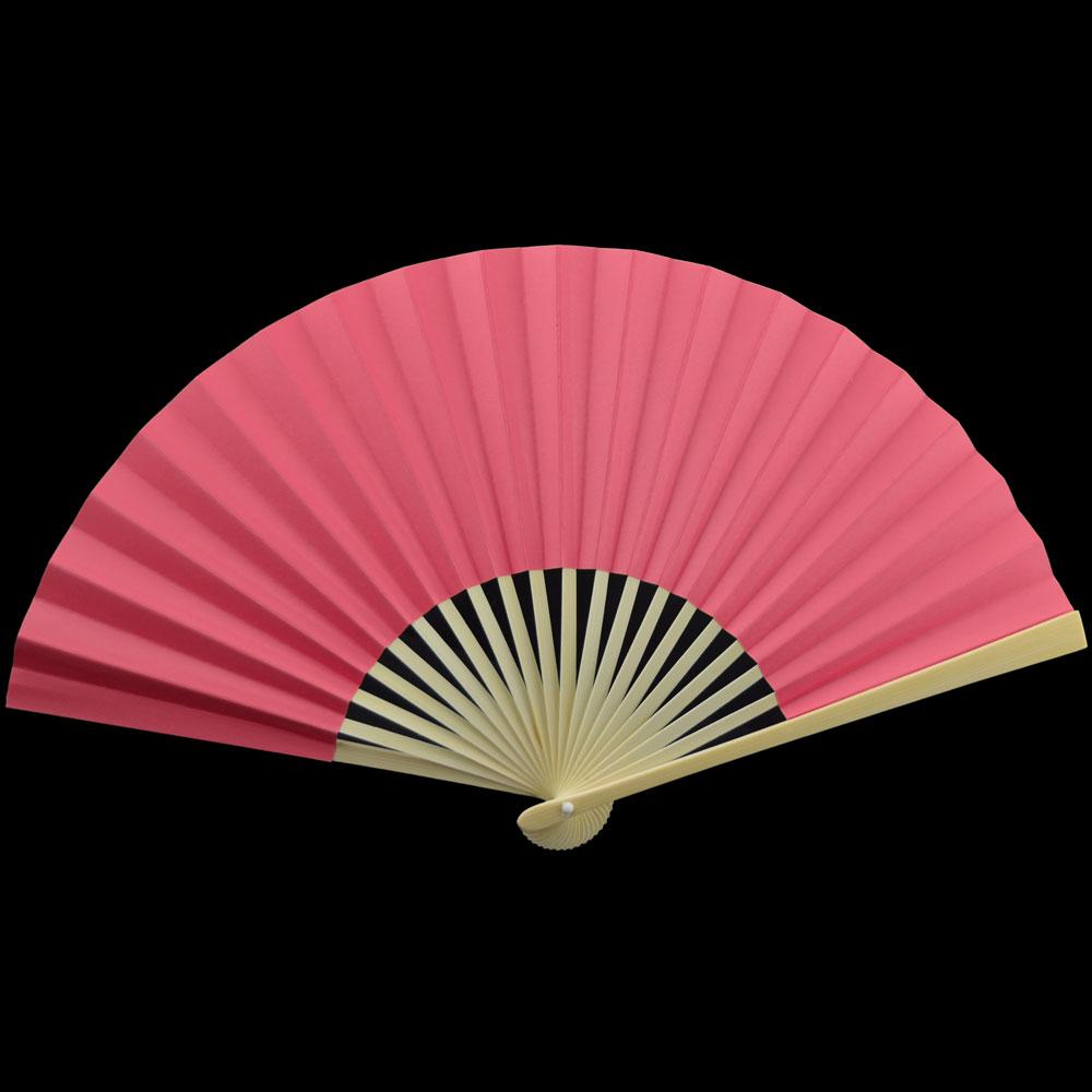 9" Fuchsia / Hot Pink Paper Hand Fans for Weddings, Premium Paper Stock (10 Pack) - AsianImportStore.com - B2B Wholesale Lighting and Decor