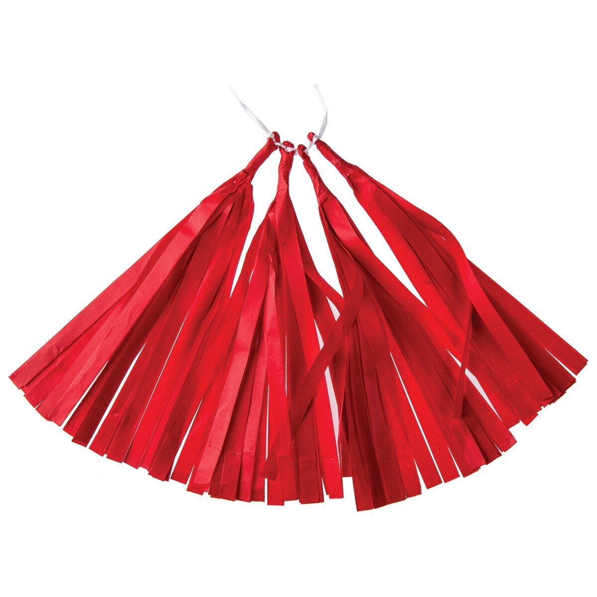  4 Pack | Tissue Paper Tassel Set (Red, Pre-Folded EZ-Fold) - AsianImportStore.com - B2B Wholesale Lighting and Decor