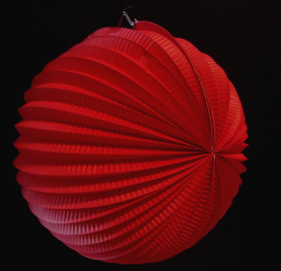 8" Red Accordion Paper Lantern Balls - (3 PACK) - AsianImportStore.com - B2B Wholesale Lighting and Decor