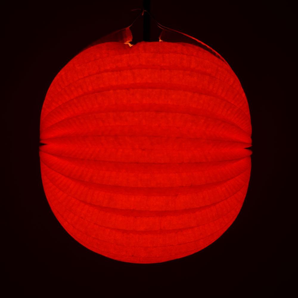 8" Red Accordion Paper Lantern Balls - (3 PACK) - AsianImportStore.com - B2B Wholesale Lighting and Decor