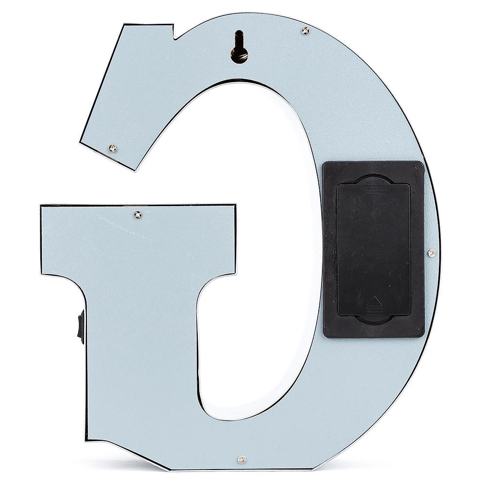 Silver Marquee Light Letter 'G' LED Metal Sign (8 Inch, Battery Operated w/ Timer) - AsianImportStore.com - B2B Wholesale Lighting and Decor