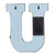 Silver Marquee Light Letter 'U' LED Metal Sign (8 Inch, Battery Operated w/ Timer) - AsianImportStore.com - B2B Wholesale Lighting and Decor