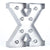 Silver Marquee Light Letter 'X' LED Metal Sign (8 Inch, Battery Operated w/ Timer) - AsianImportStore.com - B2B Wholesale Lighting and Decor