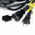 (Cord Only) 10 Socket SJTW Outdoor Commercial DIY String Light 21 FT Black Cord w/ E26 Medium Base, Weatherproof