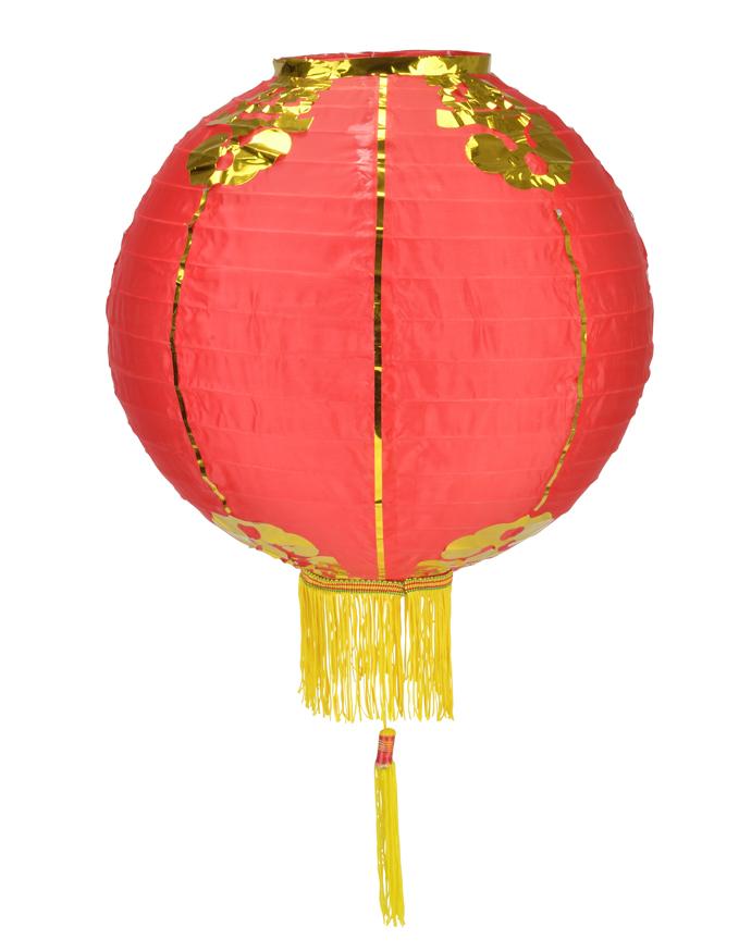 36" Jumbo Red Traditional Nylon Chinese Lantern with Tassel