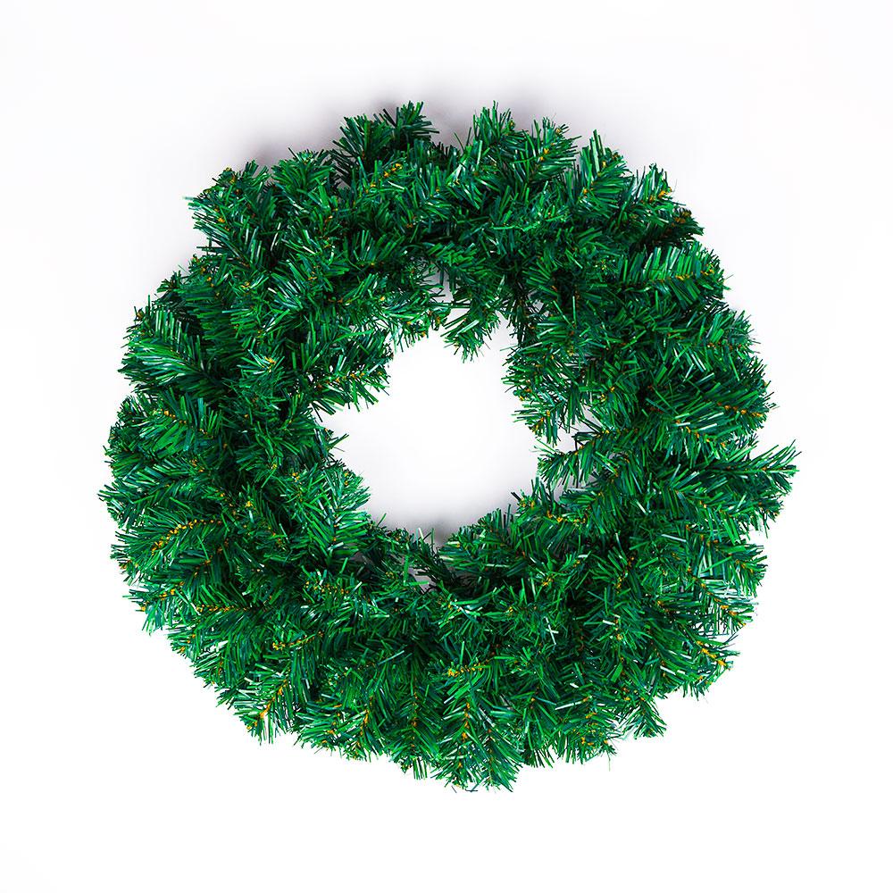  20" Artificial Christmas Pine Wreath w/ 20 Warm White LEDs (Battery Powered) - AsianImportStore.com - B2B Wholesale Lighting and Decor
