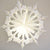3-PACK + Cord | White Semplice 24" Pizzelle Designer Illuminated Paper Star Lanterns and Lamp Cord Hanging Decorations - AsianImportStore.com - B2B Wholesale Lighting and Decor