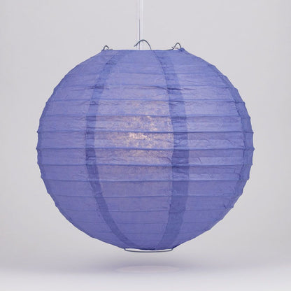 10" Astra Blue / Very Periwinkle Round Paper Lantern, Even Ribbing, Chinese Hanging Wedding & Party Decoration - PaperLanternStore.com - Paper Lanterns, Decor, Party Lights & More