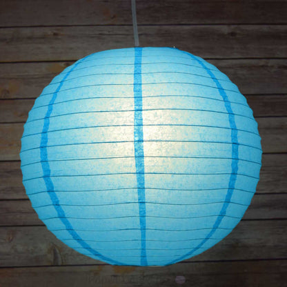 MoonBright 12" Turquoise Paper Lantern String Light Set (10-PACK Combo Kit) - PaperLanternStore.com - Paper Lanterns, Decor, Party Lights & More